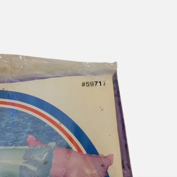Vintage Intex 72"x30" Pool Floatie Raft #59717 Purple 1999 NEW OLD STOCK 90S - Picture 4 of 8